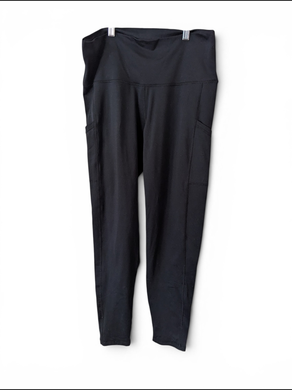 aerie Black High-Rise Leggings with Side Pockets